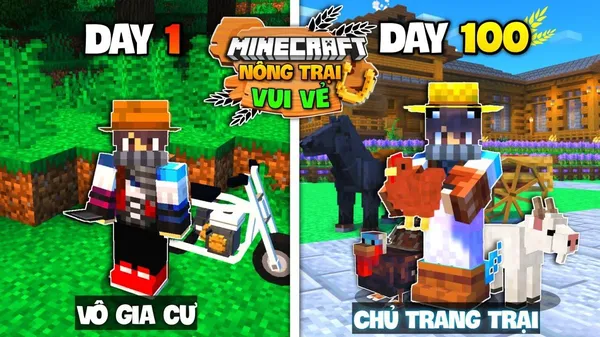 game nông trại - Minecraft